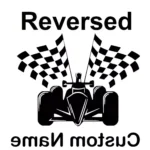 F Personalized Wall Stickers Reversed | Stickers on Wall