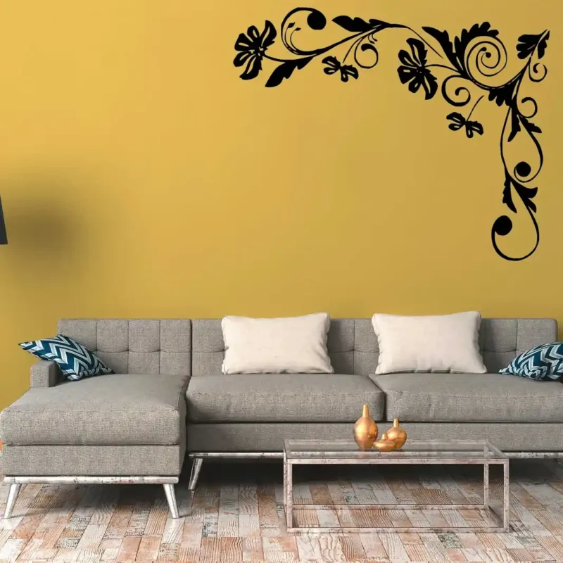 Floral Corner Wall Stickers | Stickers on Wall