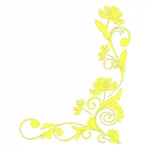 Floral Corner Wall Stickers Lemon | Stickers on Wall