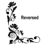 Floral Corner Wall Stickers Reversed | Stickers on Wall