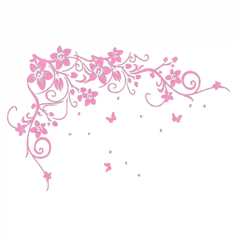 Floral Garland Wall Stickers Bubblegum | Stickers on Wall