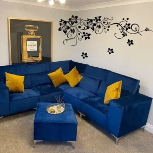 Floral vine wall stickers