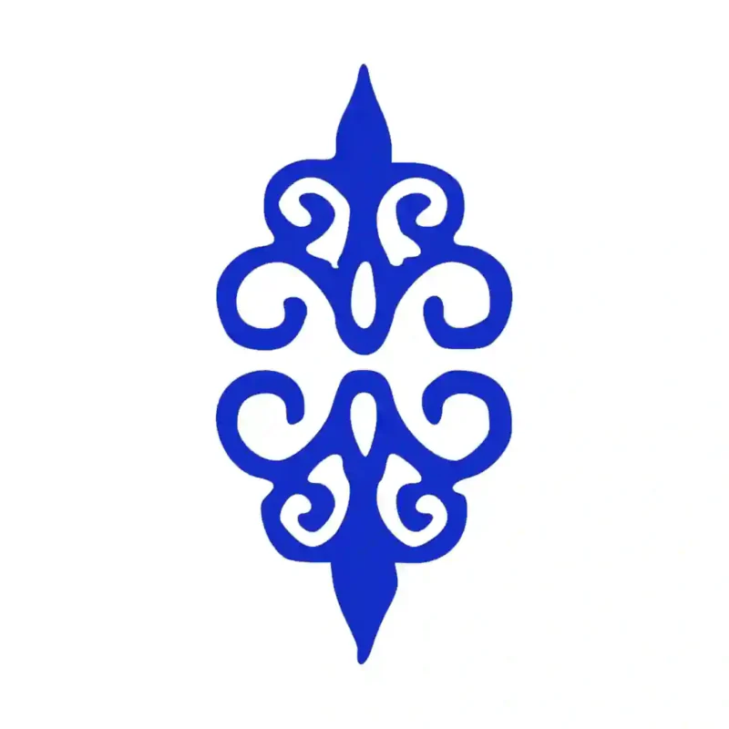Flourish Corner Wall Stickers Brilliant Blue | Stickers on Wall