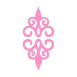Flourish Corner Wall Stickers Bubblegum | Stickers on Wall