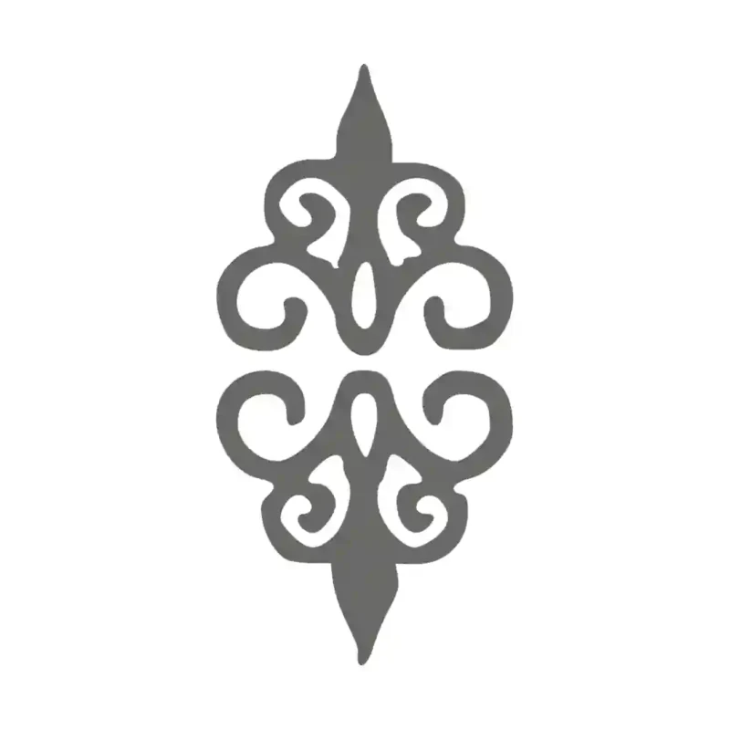 Flourish Corner Wall Stickers Dark Grey | Stickers on Wall