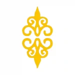 Flourish Corner Wall Stickers Golden Yellow | Stickers on Wall