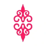 Flourish Corner Wall Stickers Hot Pink | Stickers on Wall