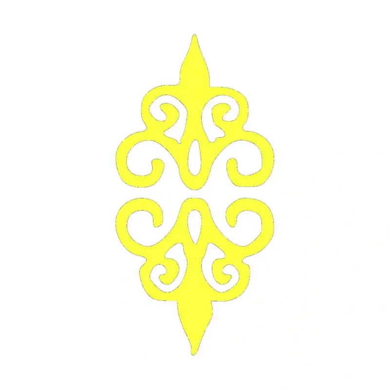 Flourish Corner Wall Stickers Lemon | Stickers on Wall