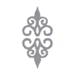 Flourish Corner Wall Stickers Silver | Stickers on Wall