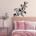 Flourish Pattern Wall Stickers Dark Black | Stickers on Wall