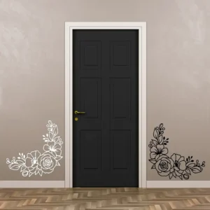 Flower corner wall stickers