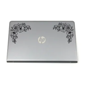 Flower corner wall stickers laptop