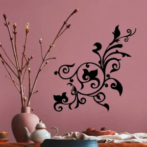 Flower vines wall sticker