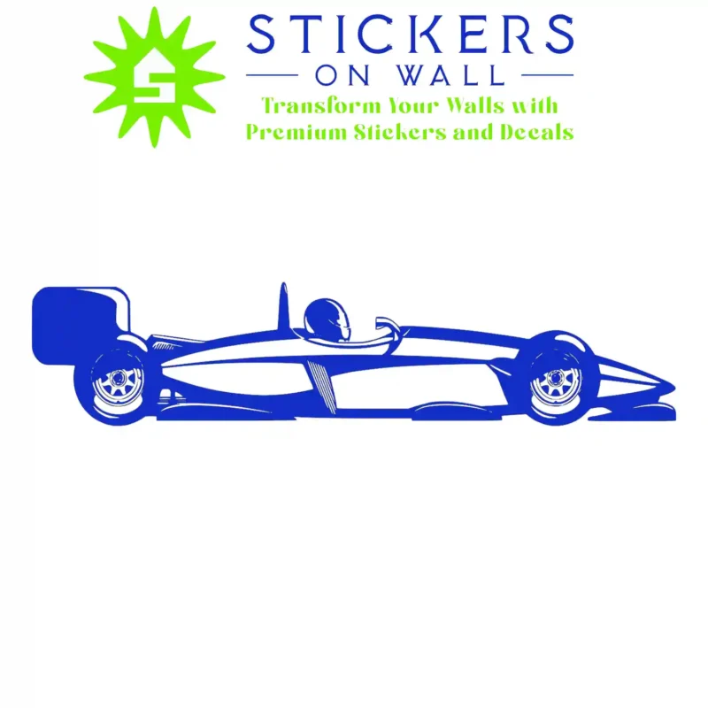 Formula Car Wall Stickers Brilliant Blue | Stickers on Wall