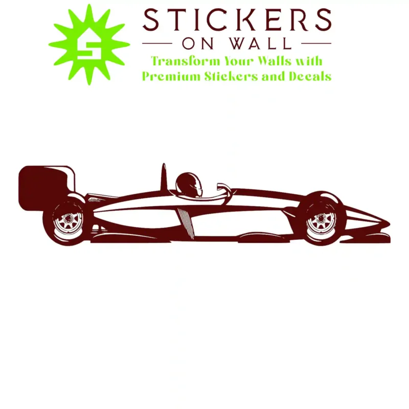 Formula Car Wall Stickers Burgundy | Stickers on Wall
