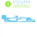 Formula Car Wall Stickers Light Blue | Stickers on Wall