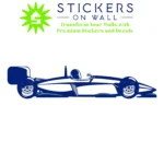 Formula Car Wall Stickers Medium Blue | Stickers on Wall
