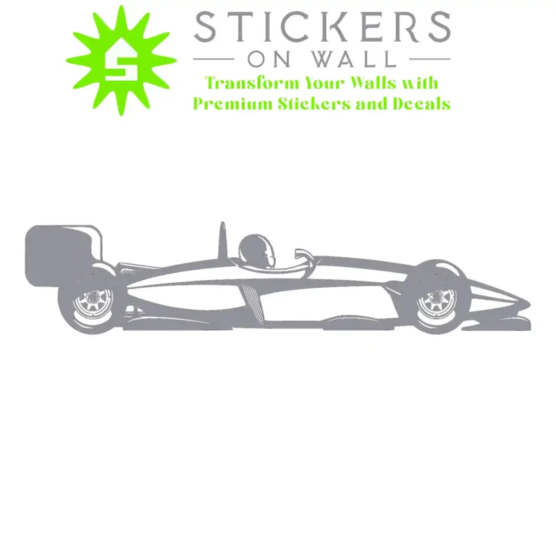 Formula Car Wall Stickers Silver | Stickers on Wall