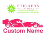 Formula Name Wall Stickers Hot Pink | Stickers on Wall Formula Name Wall Stickers Hot Pink | Stickers on Wall
