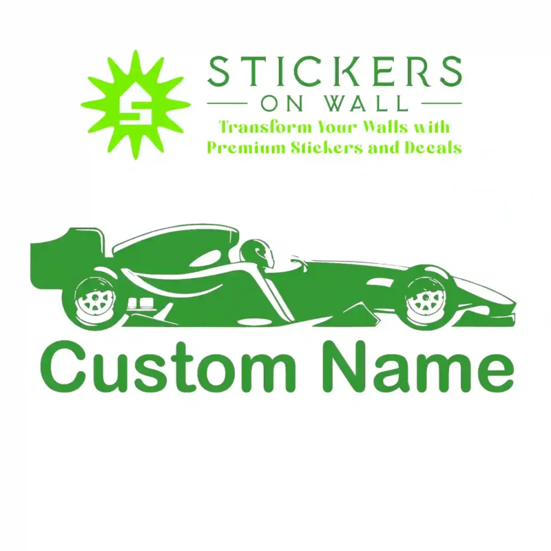 Formula Name Wall Stickers Mid Green | Stickers on Wall