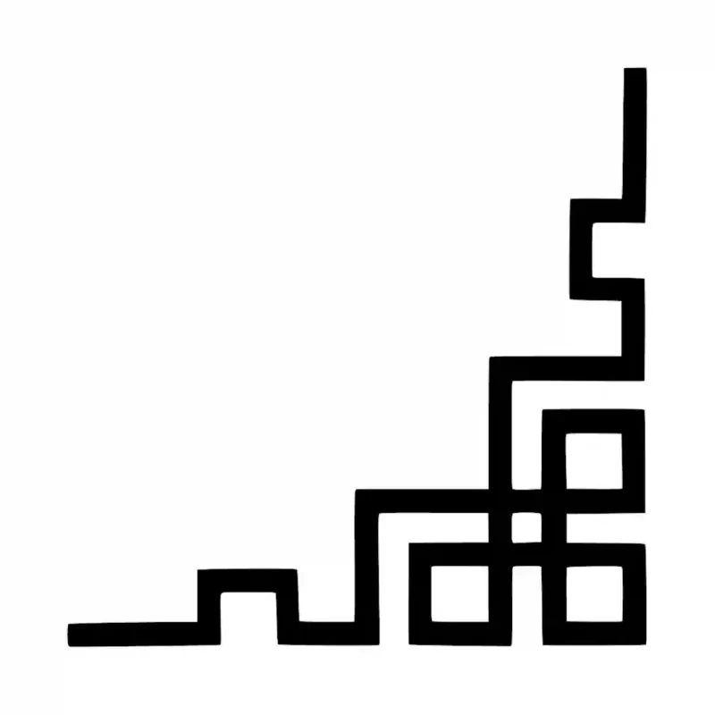 Geometric Corner Wall Stickers Black | Stickers on Wall