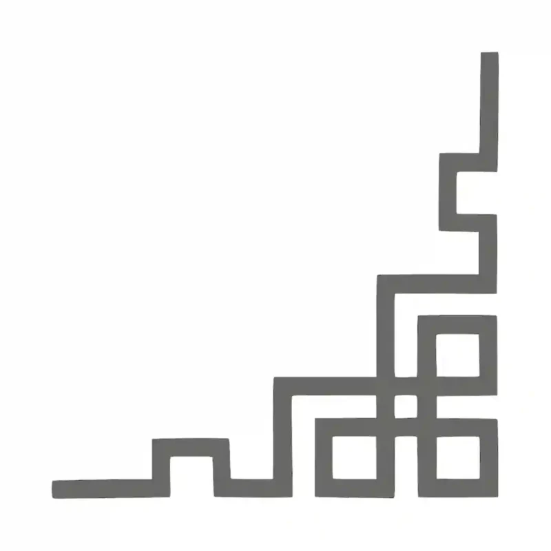 Geometric Corner Wall Stickers Dark Grey | Stickers on Wall