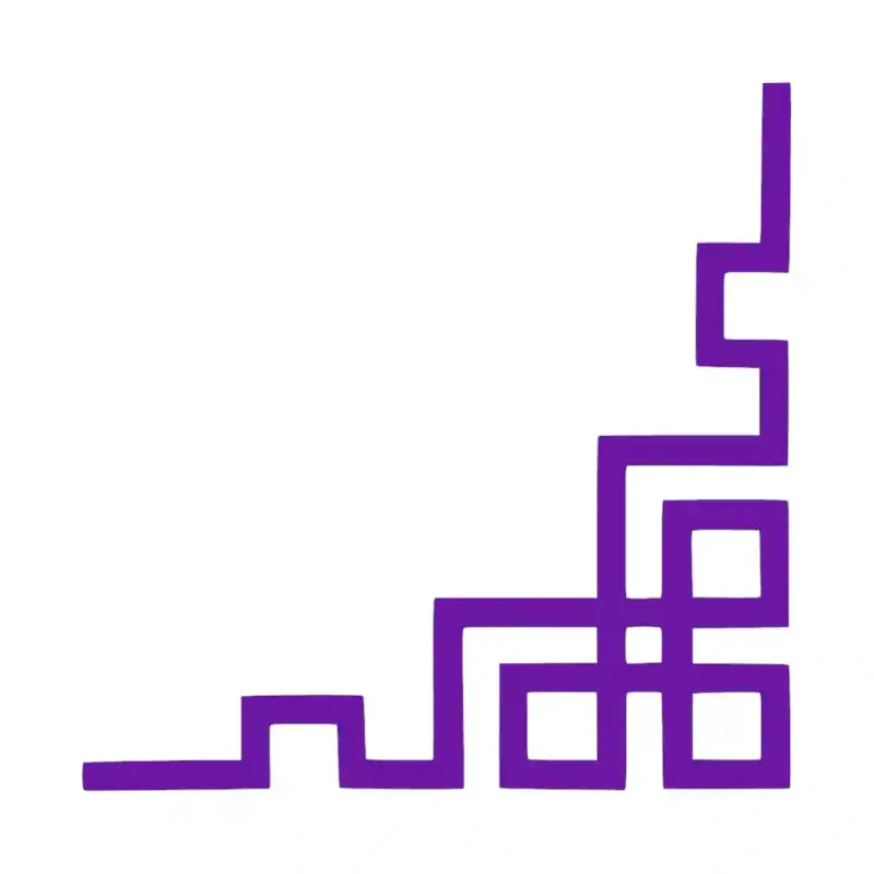 Geometric Corner Wall Stickers Perfect Purple | Stickers on Wall
