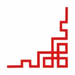 Geometric Corner Wall Stickers Red | Stickers on Wall