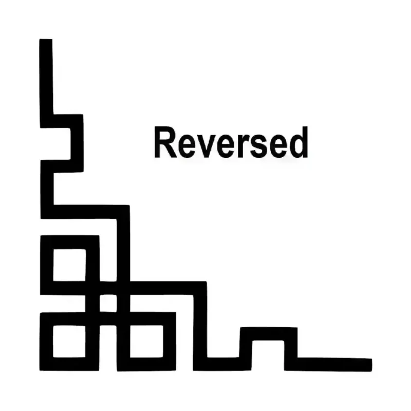 Geometric Corner Wall Stickers Reversed | Stickers on Wall