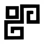 Greek Key Wall Stickers Black | Stickers on Wall