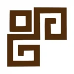 Greek Key Wall Stickers Brown | Stickers on Wall