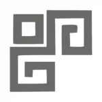 Greek Key Wall Stickers Dark Grey | Stickers on Wall