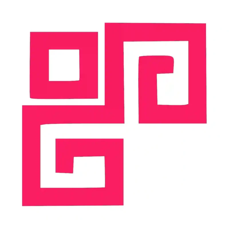 Greek Key Wall Stickers Hot Pink | Stickers on Wall