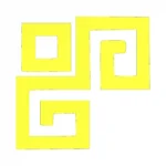Greek Key Wall Stickers Lemon | Stickers on Wall