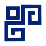 Greek Key Wall Stickers Medium Blue | Stickers on Wall