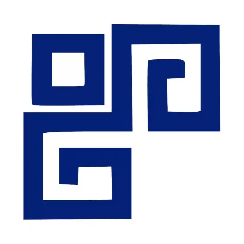 Greek Key Wall Stickers Medium Blue | Stickers on Wall