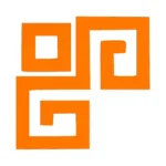 Greek Key Wall Stickers Orange | Stickers on Wall