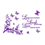 Laugh Love Wall Stickers Perfect Purple | Stickers on Wall Laugh Love Wall Stickers Perfect Purple | Stickers on Wall