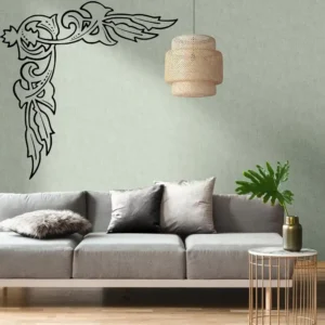 Leaf corner wall stickers