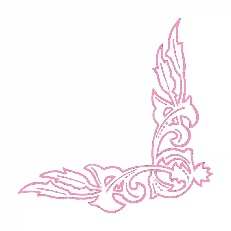 Leaf Corner Wall Stickers Bubblegum | Stickers on Wall