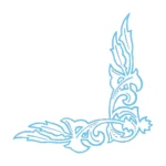 Leaf Corner Wall Stickers Light Blue | Stickers on Wall Leaf Corner Wall Stickers Light Blue | Stickers on Wall