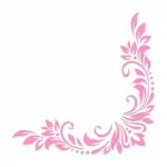 Leafy Corner Wall Stickers Bubblegum | Stickers on Wall