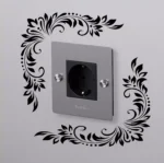 Leafy Corner Wall Stickers Light Switch | Stickers on Wall