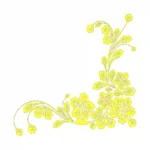 Leafy Floral Wall Stickers Lemon | Stickers on Wall