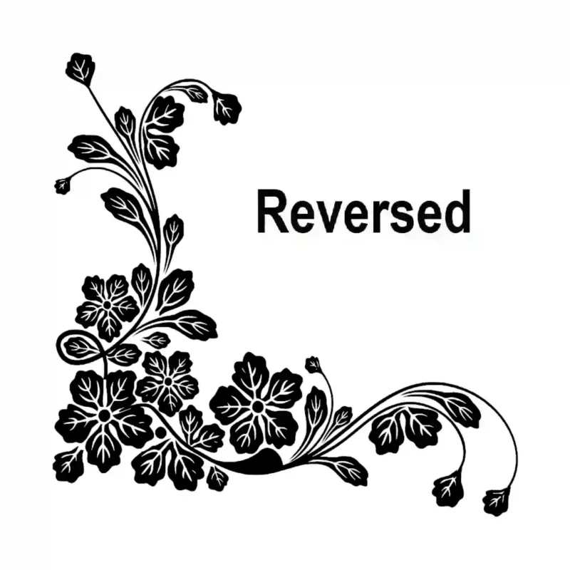 Leafy Floral Wall Stickers Reversed | Stickers on Wall