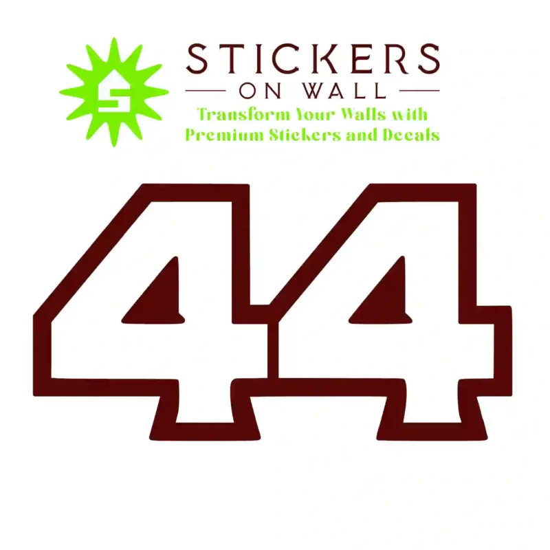 Lewis  Wall Stickers Burgundy | Stickers on Wall