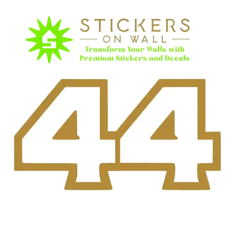 Lewis  Wall Stickers Gold | Stickers on Wall