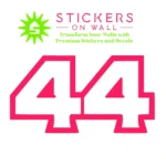 Lewis Wall Stickers Hot Pink | Stickers on Wall Lewis Wall Stickers Hot Pink | Stickers on Wall