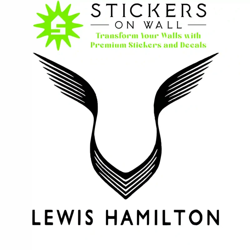 Lewis Hamilton Wall Stickers Black | Stickers on Wall
