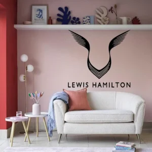 Lewis hamilton wall stickers dark black
